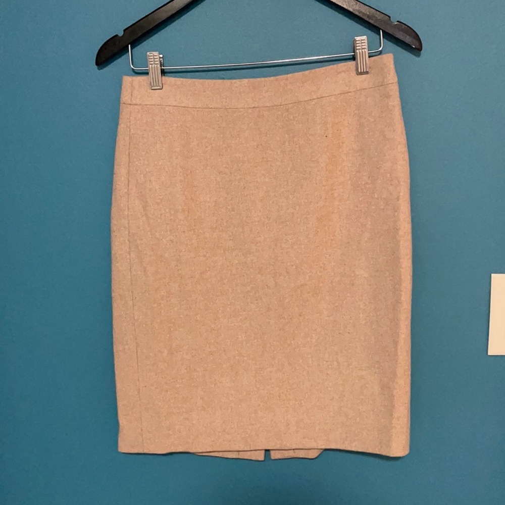 J Crew Camel Pencil Skirt